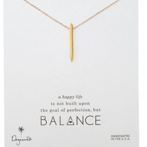 Dogeard balence spike necklace in gold